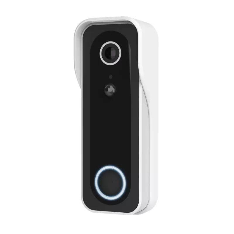 Videouksekell TRUST DOORCAM-3000, 3 MP, Wi‑Fi 2,4 GHz, MicroSD kuni 256 GB, aku/USB, must/valge
