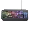 Trust GXT 836 EVOCX klaviatuur Gaming USB Saksa Must