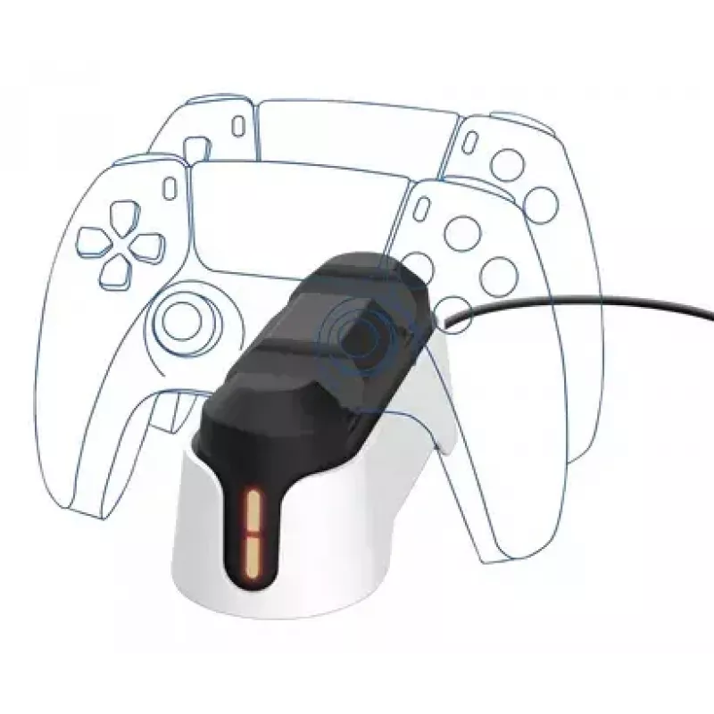 Laadimisalus Trust GXT 228 Dual PlayStation 5 jaoks, must ja valge
