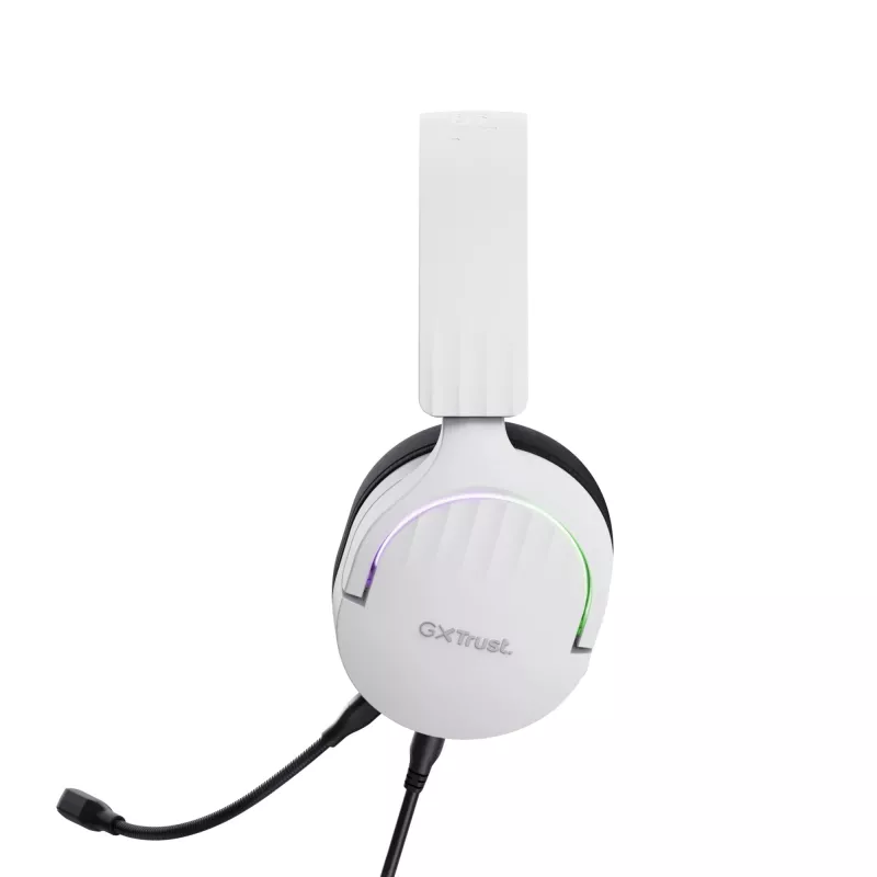 Trust GXT 490 FAYZO Peakomplekt Juhtmega Peavõru Mootorratas USB Type-A Must, Valge