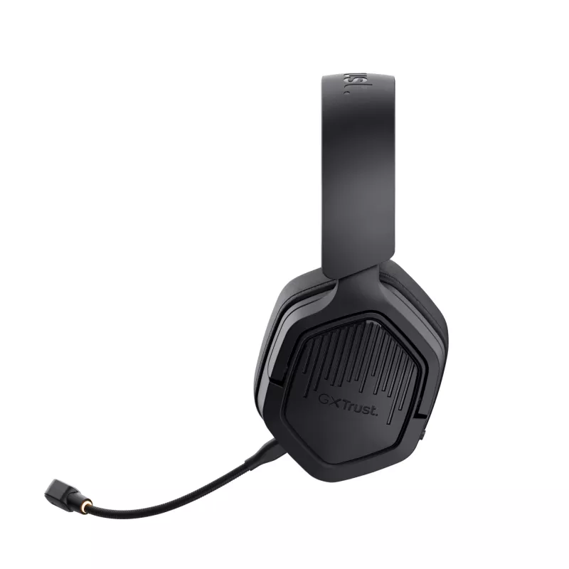 Trust GXT 493 Carus Peakomplekt Juhtmega ja juhtmevaba Peapael, Kiiver Mängimine USB USB-C / USB Type-A Bluetooth Must