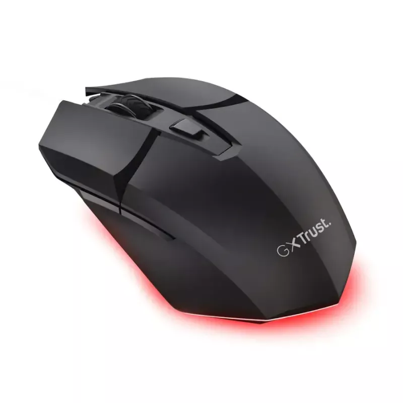 Mängurihiir TRUST GXT 122 Felox+ — paremakäeline, optiline, RF-juhtmeta + Bluetooth, 10000 DPI, 7 nuppu, mitmevärviline LED, must