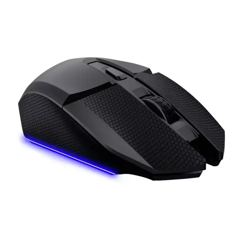 Mängurihiir TRUST GXT 122 Felox+ — paremakäeline, optiline, RF-juhtmeta + Bluetooth, 10000 DPI, 7 nuppu, mitmevärviline LED, must