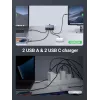 Ugreen Nexode 65 W laua kiirlaadija, 2x USB-A + 2x USB-C (90747)