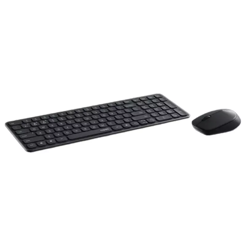 Rapoo 9310M klaviatuur ja hiir komplektis, juhtmevaba, Bluetooth, must