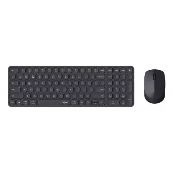 Rapoo 9310M klaviatuur ja hiir komplektis, juhtmevaba, Bluetooth, must