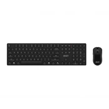 MSI FORGE K210 WIRELESS COMBO klaviatuur Hiir kaasas Kodu/Kontor USB Must