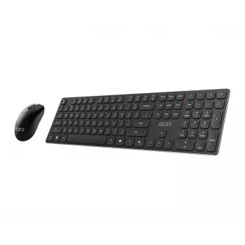 MSI FORGE K210 WIRELESS COMBO klaviatuur Hiir kaasas Kodu/Kontor USB Must