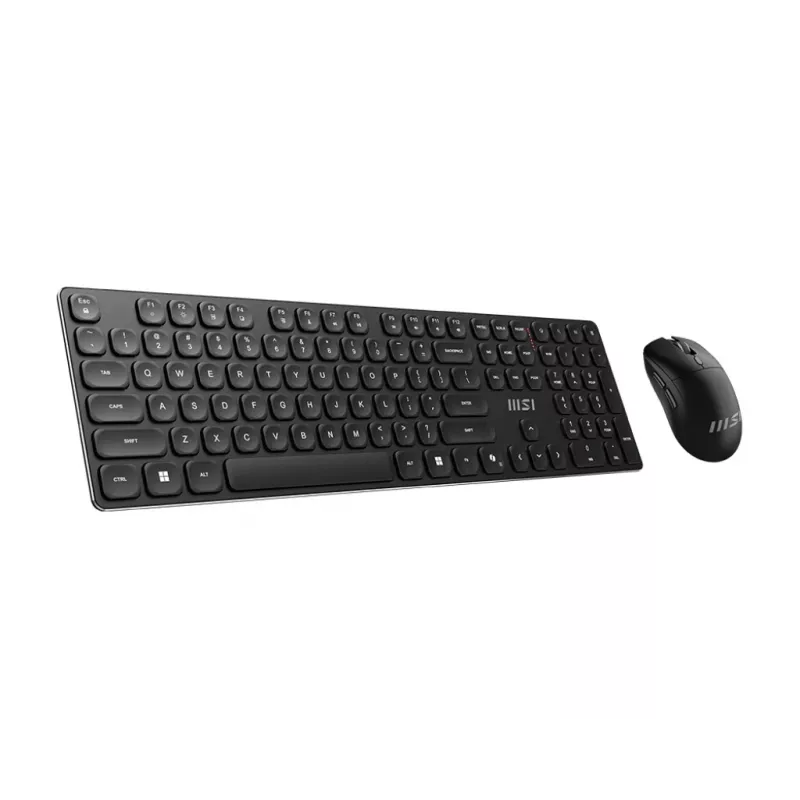 MSI FORGE K210 WIRELESS COMBO klaviatuur Hiir kaasas Kodu/Kontor USB Must
