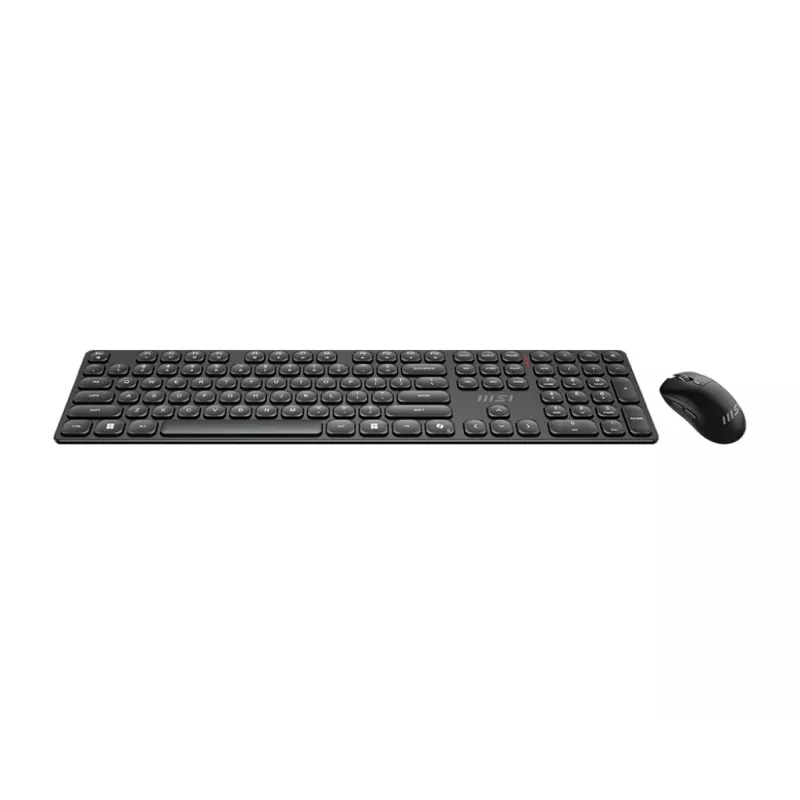 MSI FORGE K210 WIRELESS COMBO klaviatuur Hiir kaasas Kodu/Kontor USB Must