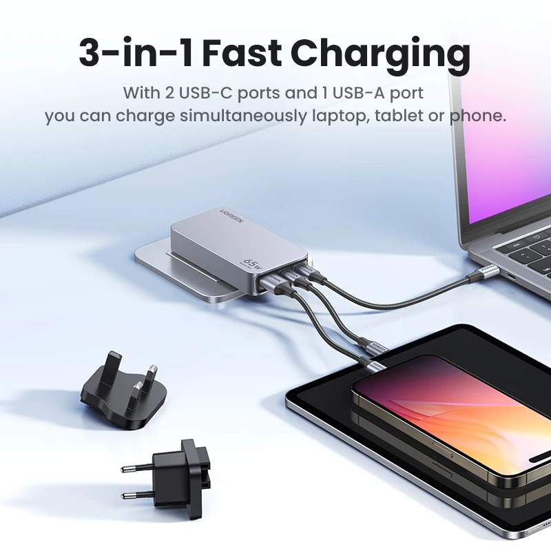 Siselaadija UGREEN Nexode Pro 65W GaN Travel Charger