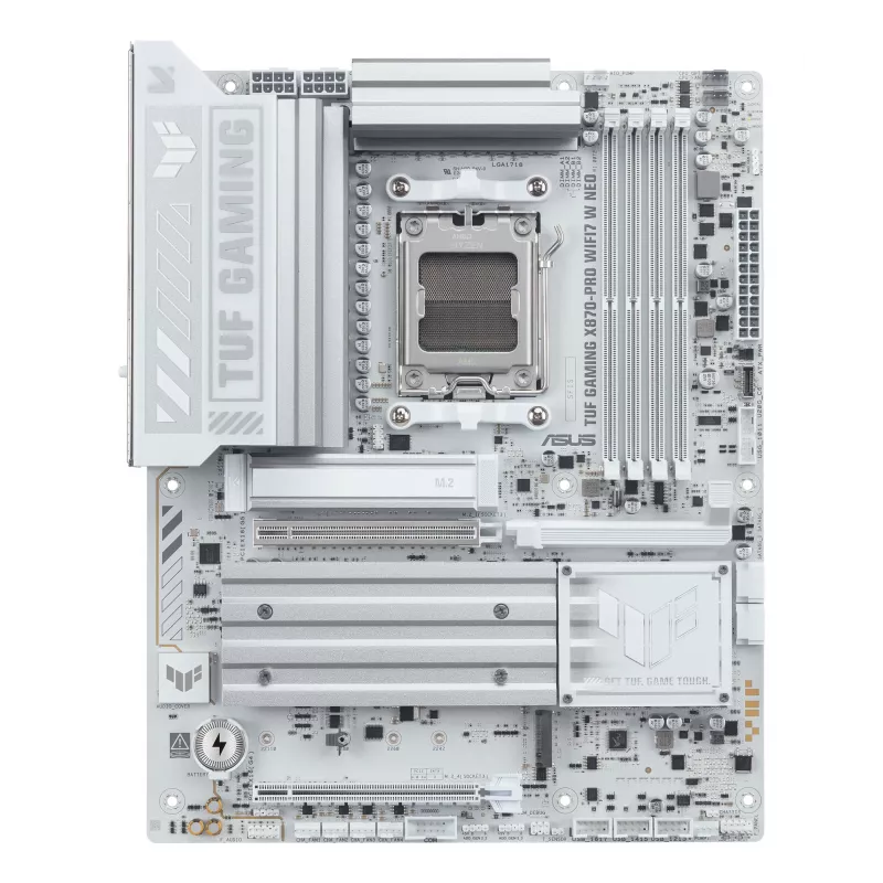 Emaplaat ASUS TUF GAMING X870-PRO WIFI7 W NEO, AMD X870, Socket AM5, ATX, DDR5, 4 DIMM, 256 GB, Wi‑Fi 7, 5Gb Ethernet