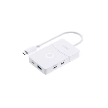 D-Link DUP-501 liidesejaotur USB 3.2 Gen 1 (3.1 Gen 1) USB-C 5000 Mbit/s Valge