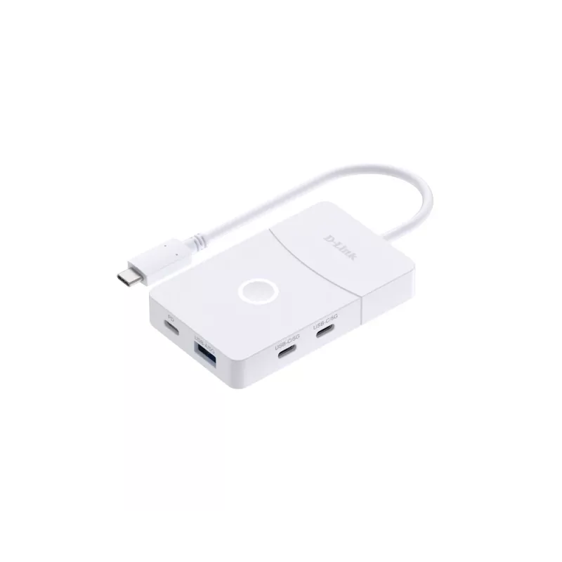 D-Link DUP-501 liidesejaotur USB 3.2 Gen 1 (3.1 Gen 1) USB-C 5000 Mbit/s Valge
