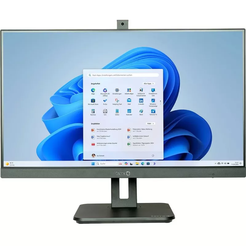 TERRA 1001378 Kõik-ühes arvuti/tööjaam Intel® Core™ i5 i5-12400 68,6 cm (27 tolli) 1920 x 1080 pikslit 8 GB DDR5-SDRAM 1 TB SSD Windows 11 Home Wi-Fi 6 (802.11ax) Must