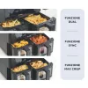 Ariete 4631 Double Air fryer 9L, 2400W, kogumaht 9L, 11 programmi, multifunktsionaalne, kuni 3,6 kg praetud toitu, temperatuur kuni 200°C, kahekordne korv, must