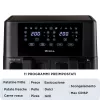 Ariete 4631 Double Air fryer 9L, 2400W, kogumaht 9L, 11 programmi, multifunktsionaalne, kuni 3,6 kg praetud toitu, temperatuur kuni 200°C, kahekordne korv, must