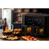 Ariete 4631 Double Air fryer 9L, 2400W, kogumaht 9L, 11 programmi, multifunktsionaalne, kuni 3,6 kg praetud toitu, temperatuur kuni 200°C, kahekordne korv, must