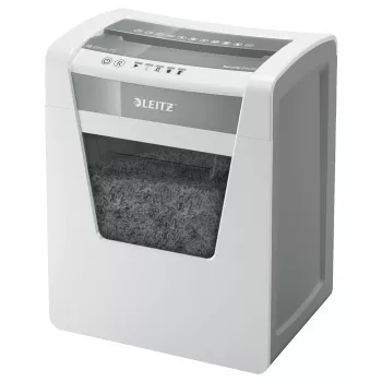 Leitz IQ kontori paberipurustaja turvalisusega P5, mikro-lõikur, 22,3 cm, 2 x 15 mm, 23 L, 250 lehte, 55 dB