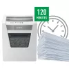 Leitz IQ kontori paberipurustaja turvalisusega P5, mikro-lõikur, 22,3 cm, 2 x 15 mm, 23 L, 250 lehte, 55 dB