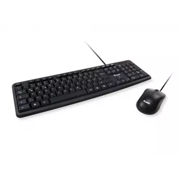 Equip 245201 klaviatuur Hiirega kontori USB QWERTY Hispaania Must