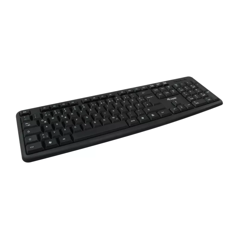 Equip 245201 klaviatuur Hiirega kontori USB QWERTY Hispaania Must