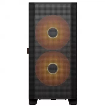 PC Midi Torn Korpus Cougar Airface FLO ARGB, Must — toetab 2x180mm ees, 1x120mm taga, 2.5/3.5 tollised kettad, 240×480×509 mm