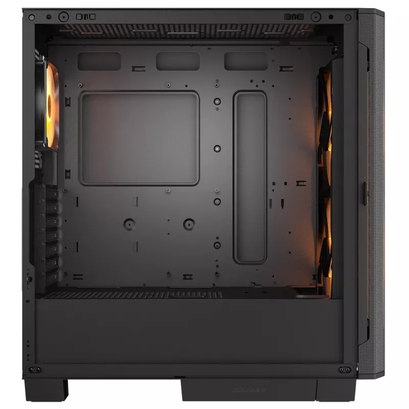 PC Midi Torn Korpus Cougar Airface FLO ARGB, Must — toetab 2x180mm ees, 1x120mm taga, 2.5/3.5 tollised kettad, 240×480×509 mm
