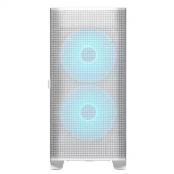 COUGAR PC Midi Tower Case Airface FLO ARGB Valge — 2x180mm ees, 1x120mm taga, toetab 2,5 tolli/3,5 tolli HDD, 240×480×509 mm