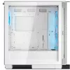 COUGAR PC Midi Tower Case Airface FLO ARGB Valge — 2x180mm ees, 1x120mm taga, toetab 2,5 tolli/3,5 tolli HDD, 240×480×509 mm