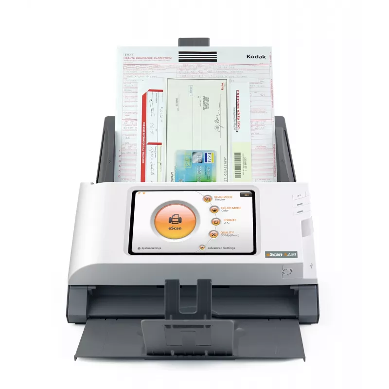 Plustek eScan A350 Essential ADF-skanner 600 x 600 DPI A4 Must, Valge