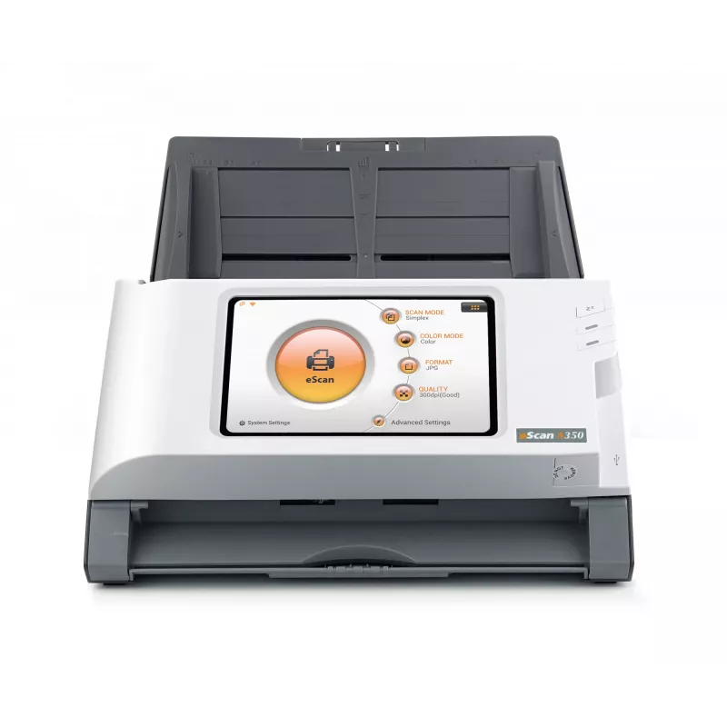 Plustek eScan A350 Essential ADF-skanner 600 x 600 DPI A4 Must, Valge