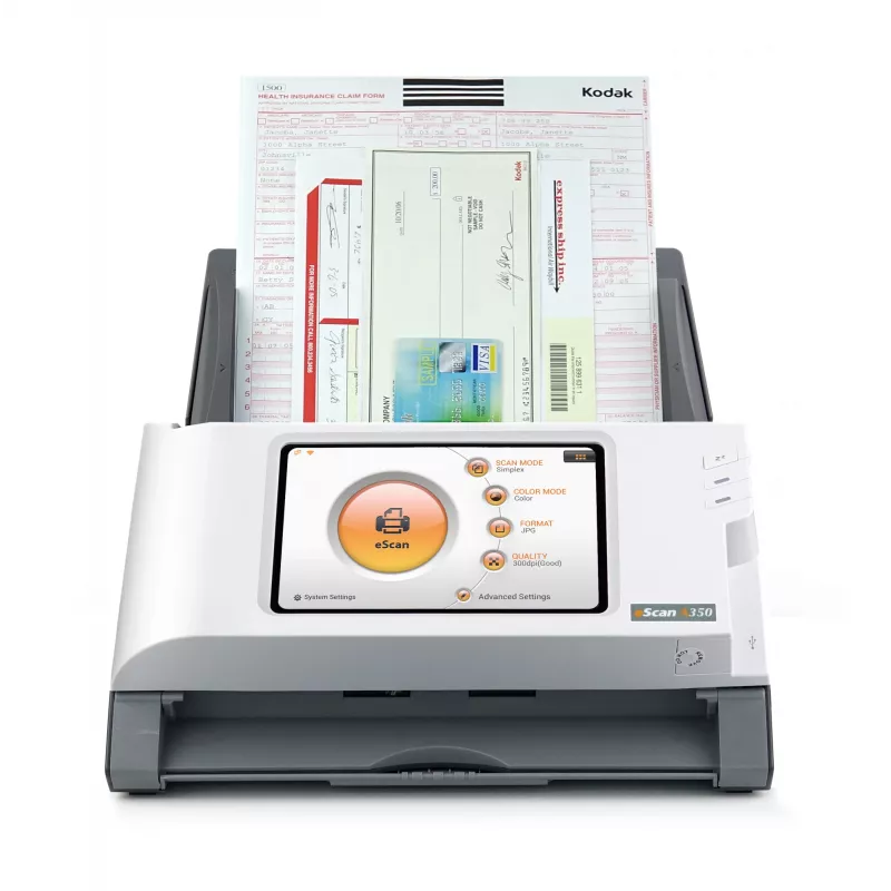 Plustek eScan A350 Essential ADF-skanner 600 x 600 DPI A4 Must, Valge