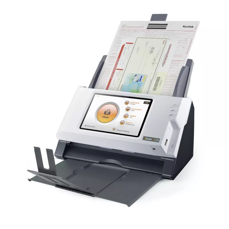 Plustek eScan A350 Essential ADF-skanner 600 x 600 DPI A4 Must, Valge