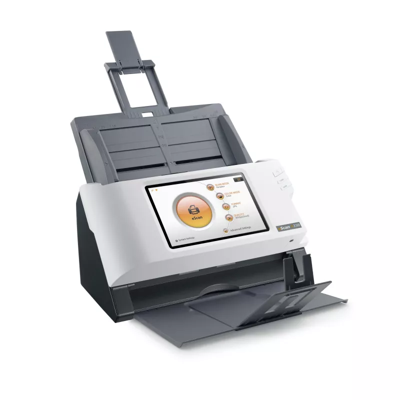 Plustek eScan A350 Essential ADF-skanner 600 x 600 DPI A4 Must, Valge