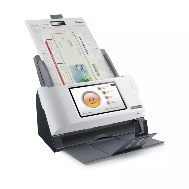 Plustek eScan A350 Essential ADF-skanner 600 x 600 DPI A4 Must, Valge