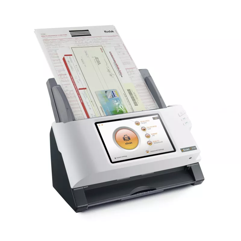 Plustek eScan A350 Essential ADF-skanner 600 x 600 DPI A4 Must, Valge