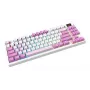 MSI FORGE GK600 TKL WIRELESS VIOLET klaviatuur Mängimine USB + Bluetooth QWERTY Hispaania Roosa, Violetne, Valge