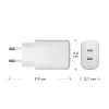 dbramante1928 re-charge Pro - EL seinilaadija 2x USB-C 20W - W
