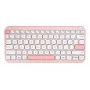 Juhtmevaba ASUS Marshmallow KW100 75% Bluetooth-klaviatuur — QWERTZ saksa, käärikujulised lülitid, roosa
