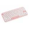 Juhtmevaba ASUS Marshmallow KW100 75% Bluetooth-klaviatuur — QWERTZ saksa, käärikujulised lülitid, roosa