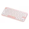 Juhtmevaba ASUS Marshmallow KW100 75% Bluetooth-klaviatuur — QWERTZ saksa, käärikujulised lülitid, roosa