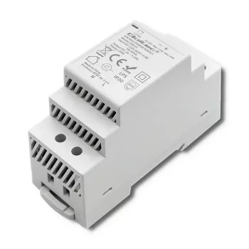 DIN-liistu toiteplokk QOLTEC 30W 24V 1.25A hall