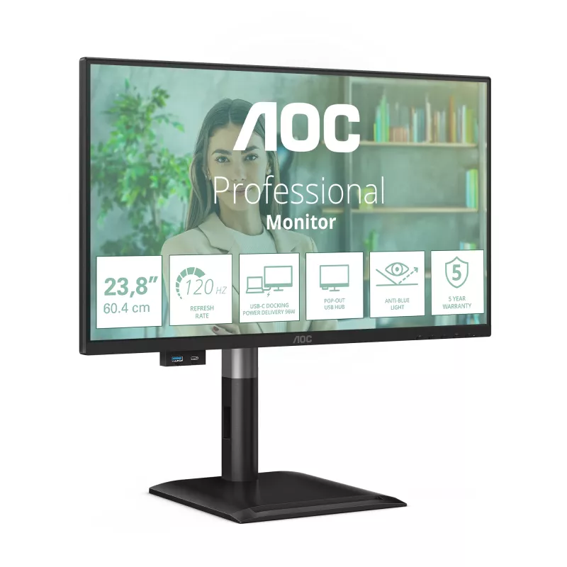 AOC 24P4CV arvutikuvar 60,5 cm (23,8 tolli) 1920 x 1080 pikslit Full HD LED must