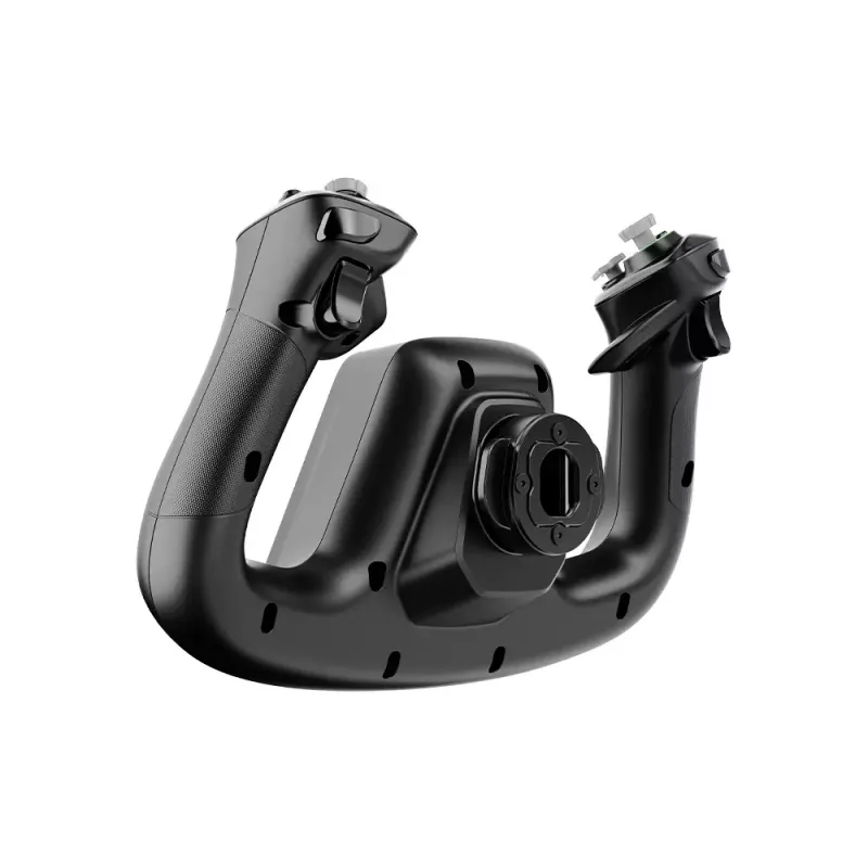 Lennualus MOZA MFY YOKE — must ABS ja legeerterasest lennualus, 142,5×202×313 mm