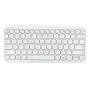 Juhtmevaba Bluetooth-klaviatuur ASUS KW100 Marshmallow — 75% paigutus, QWERTZ, käärikontaktiga lülitid, valge