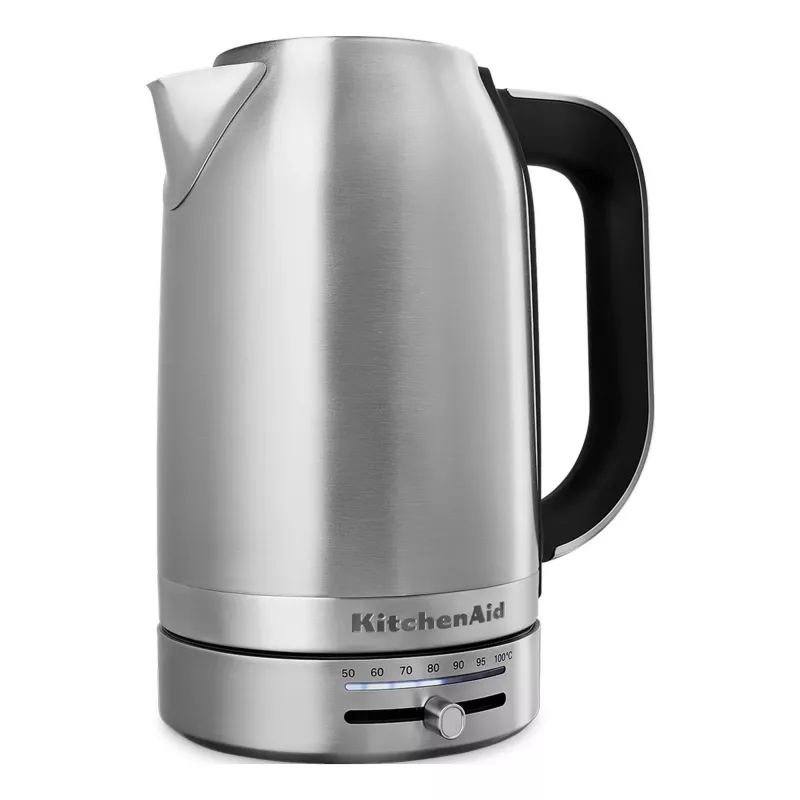 KitchenAid 5KEK1701ESX veekeetja 1,7 L 2400 W Must, Roostevaba teras