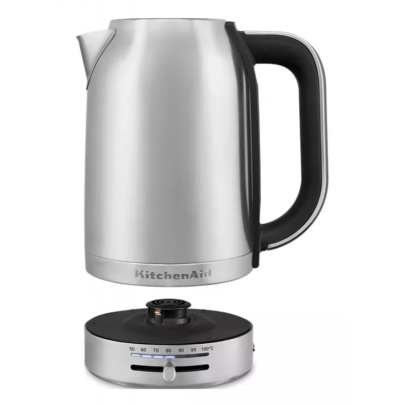 KitchenAid 5KEK1701ESX veekeetja 1,7 L 2400 W Must, Roostevaba teras
