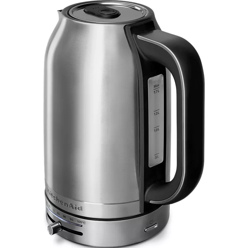 KitchenAid 5KEK1701ESX veekeetja 1,7 L 2400 W Must, Roostevaba teras