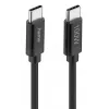 Hama Fabric USB-kaabel USB 2.0 1.5 m USB C Must